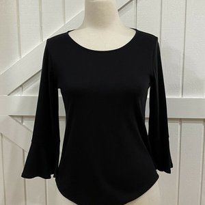 NWT J.Crew Mercantile S Black Flutter Bell 3/4 Slv